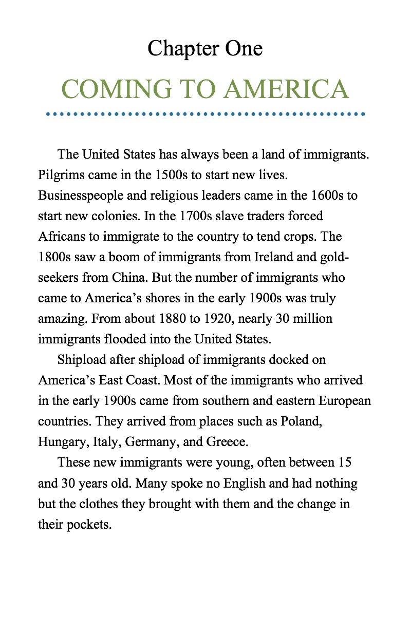 Life in America — page 1