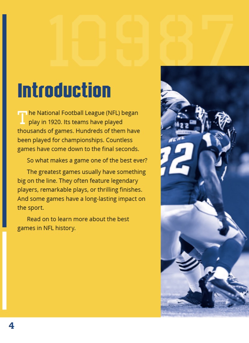NFL's Top 10 Games — page 1