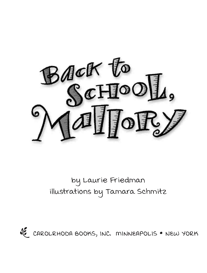 Back to School, Mallory book cover