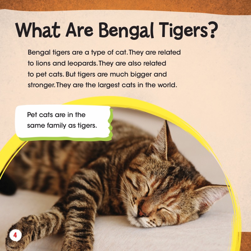 Animals in Danger: Bengal Tigers — page 1