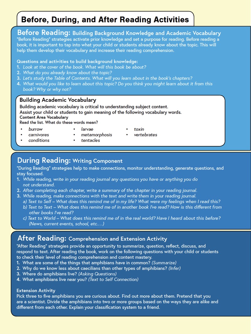 Animals Have Classes Too!: Amphibians — page 1