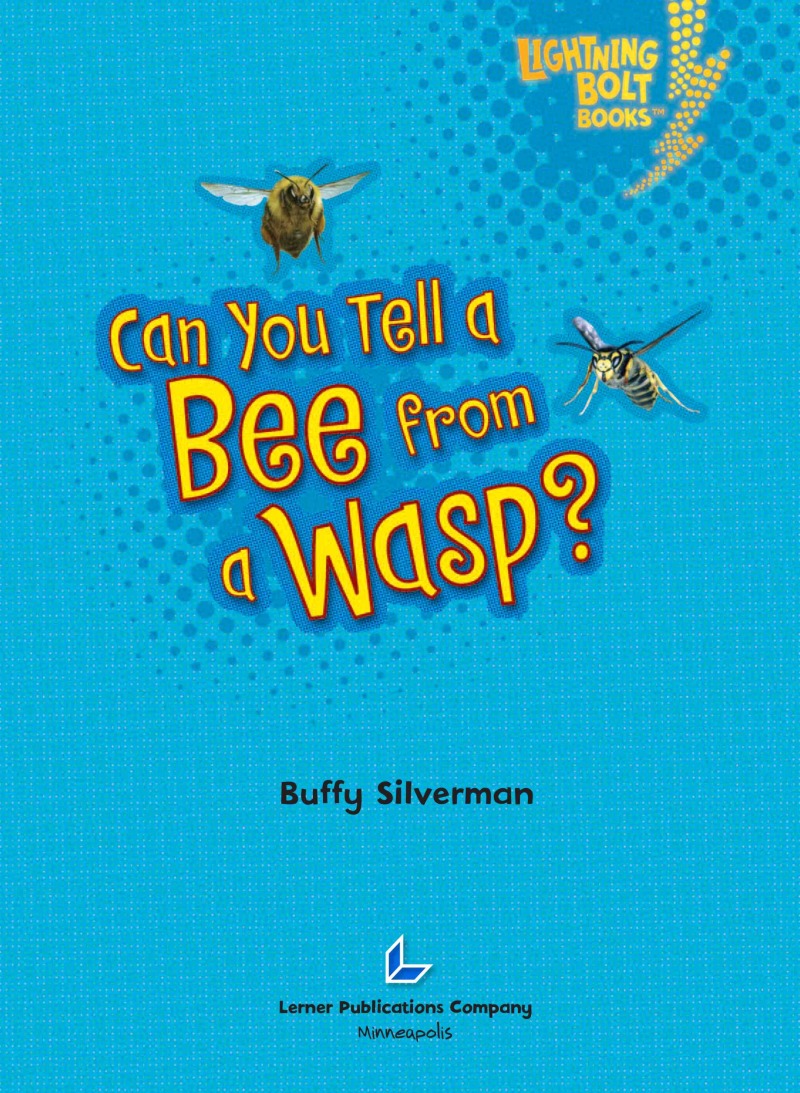 Can You Tell a Bee from a Wasp? book cover