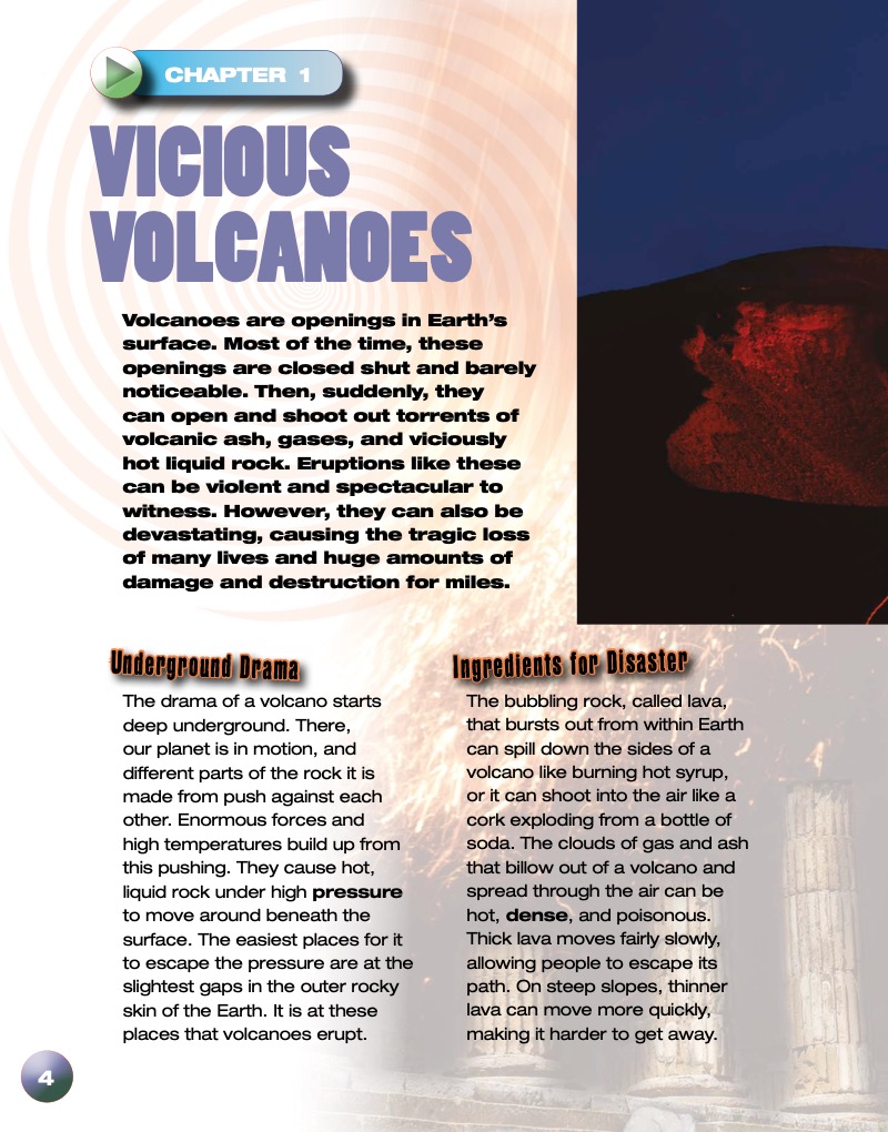 Volcano Melts Village — page 1