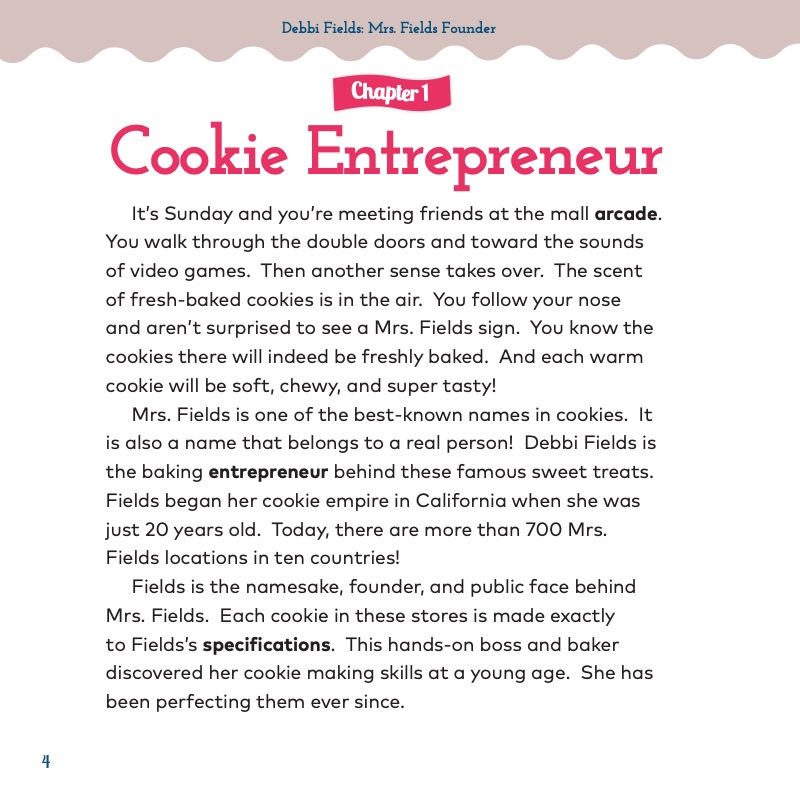 Debbi Fields: Mrs. Fields Founder — page 1