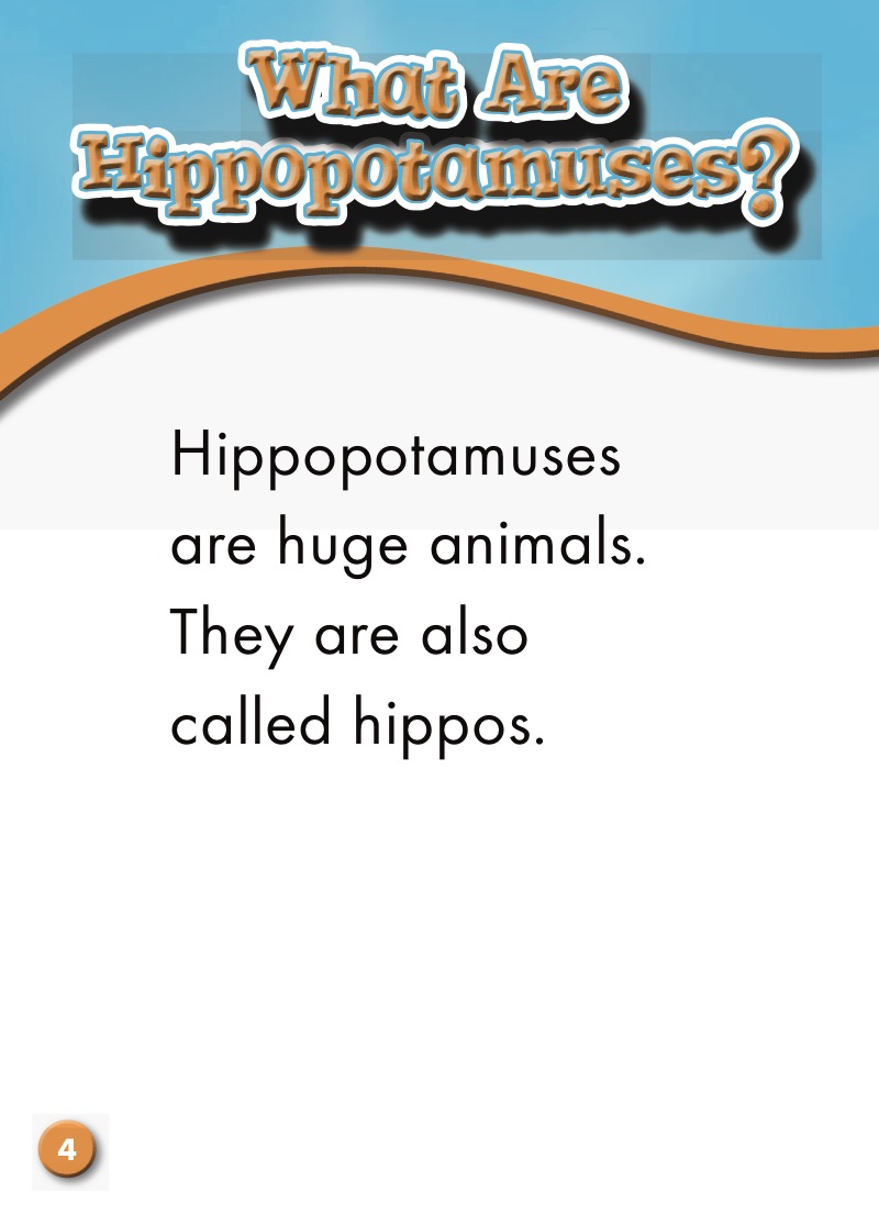 Hippopotamuses: Animal Safari — page 1