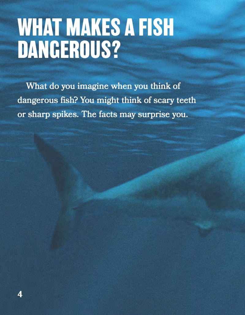 Dangerous...or Not?: Sharks and Other Fish — page 1