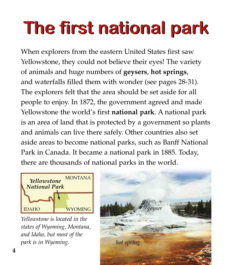 Yellowstone National Park — page 1