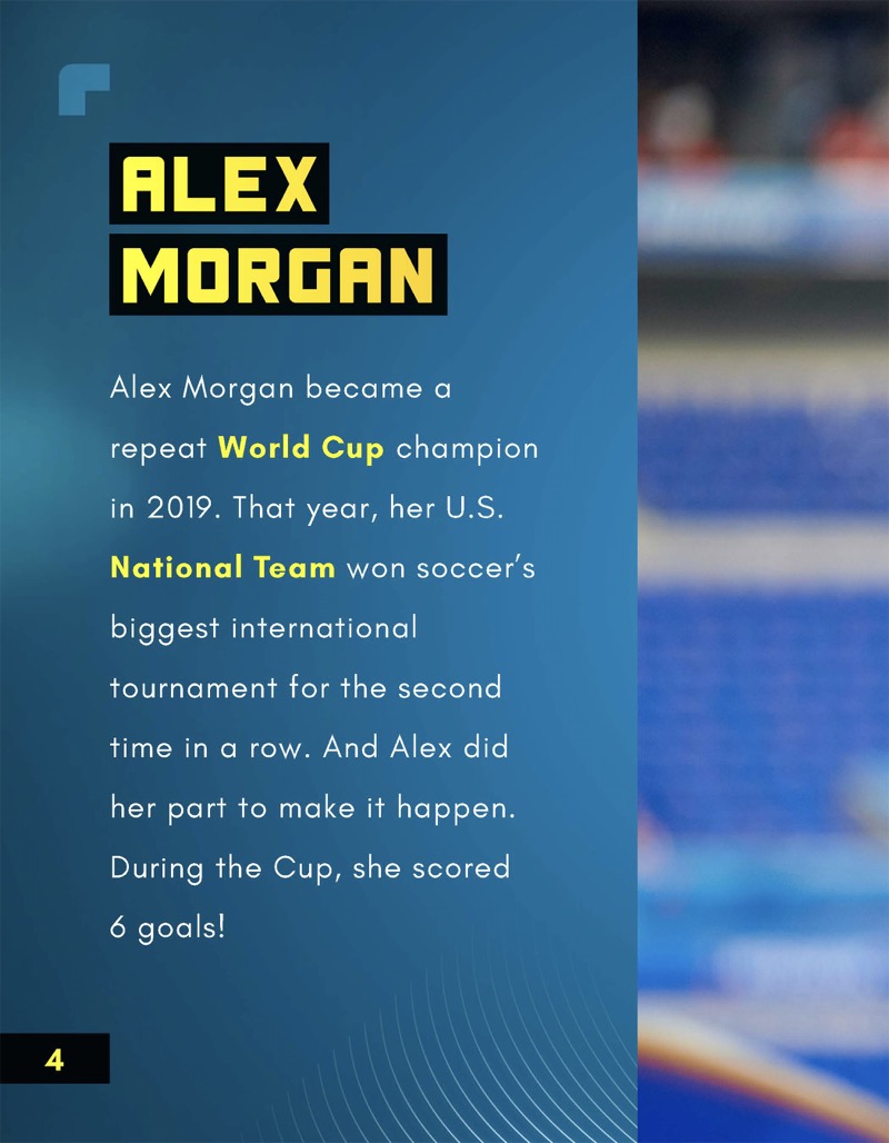 Play Like the Pros: Play Soccer Like Alex Morgan — page 1