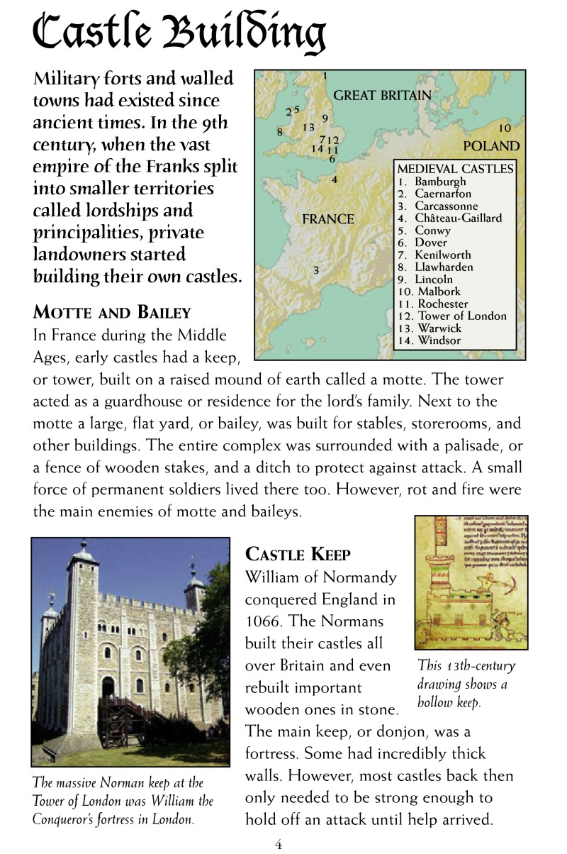 Castles (Graphic Medieval History) — page 1