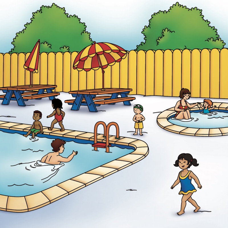 Caillou Learns to Swim — page 1