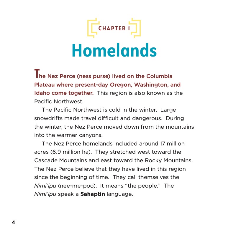 Native American Nations: Nez Perce — page 1