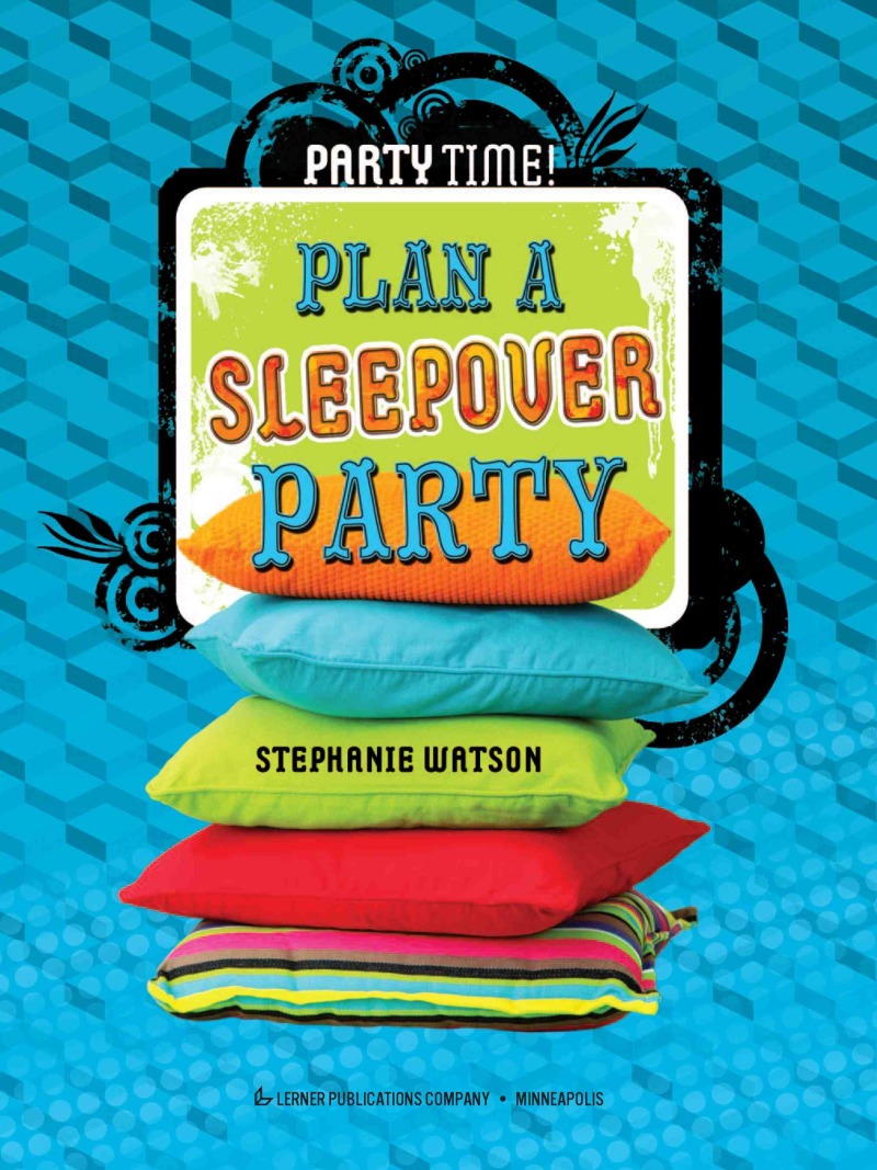 Plan a Sleepover Party book cover