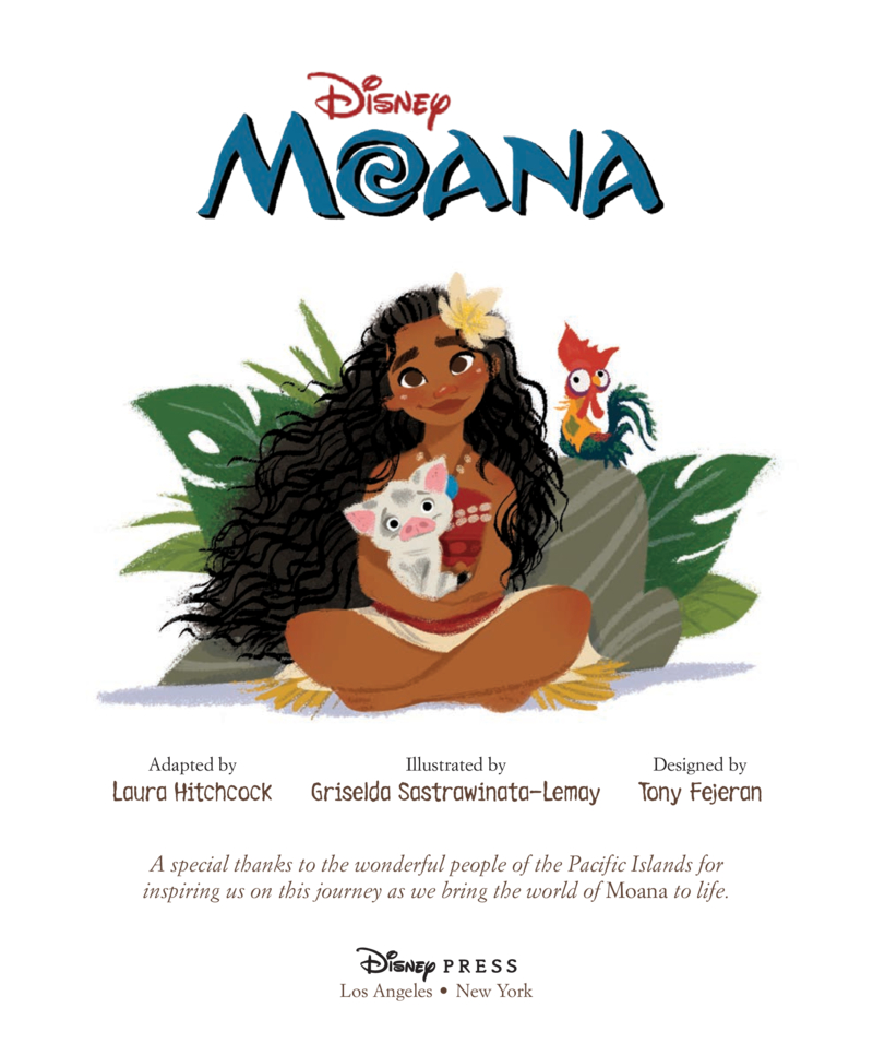 Moana book cover
