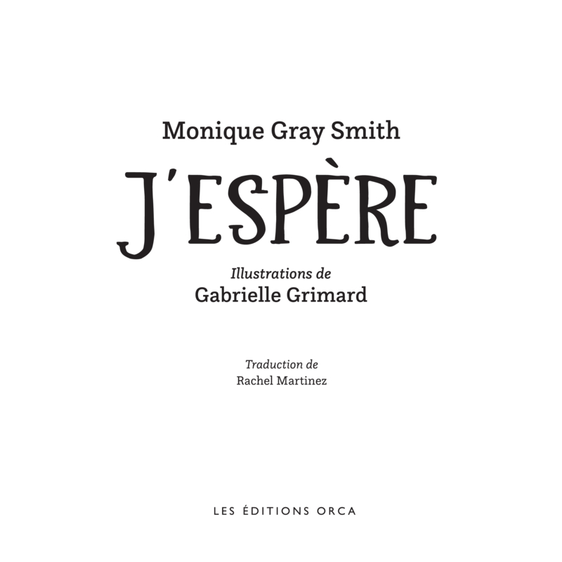 J'espère book cover