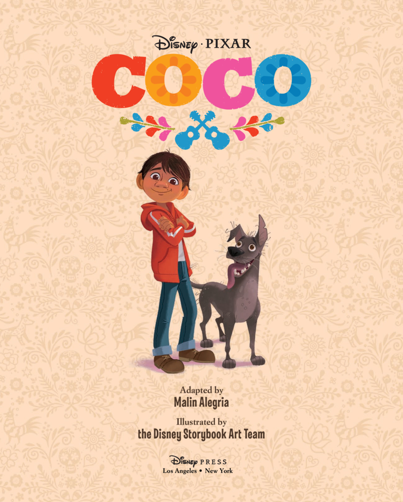 Coco Movie Storybook book cover