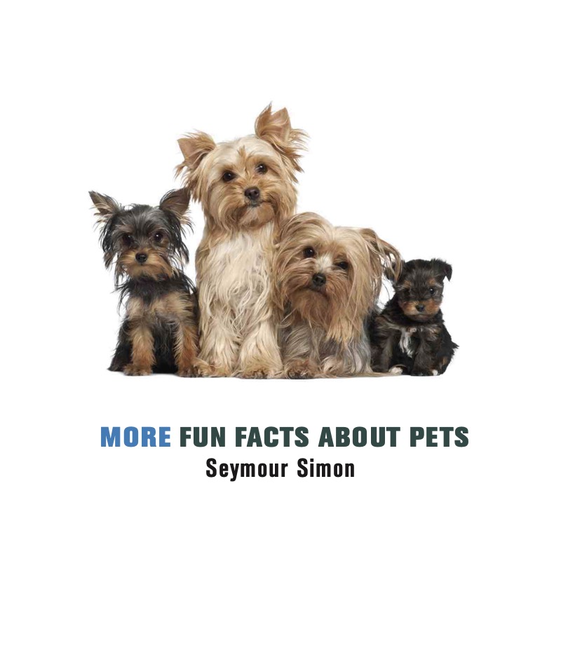 More Fun Facts About Pets book cover