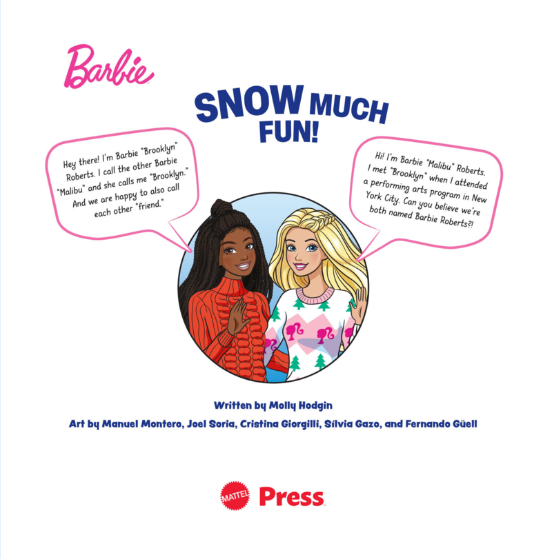 Barbie: Snow Much Fun! book cover