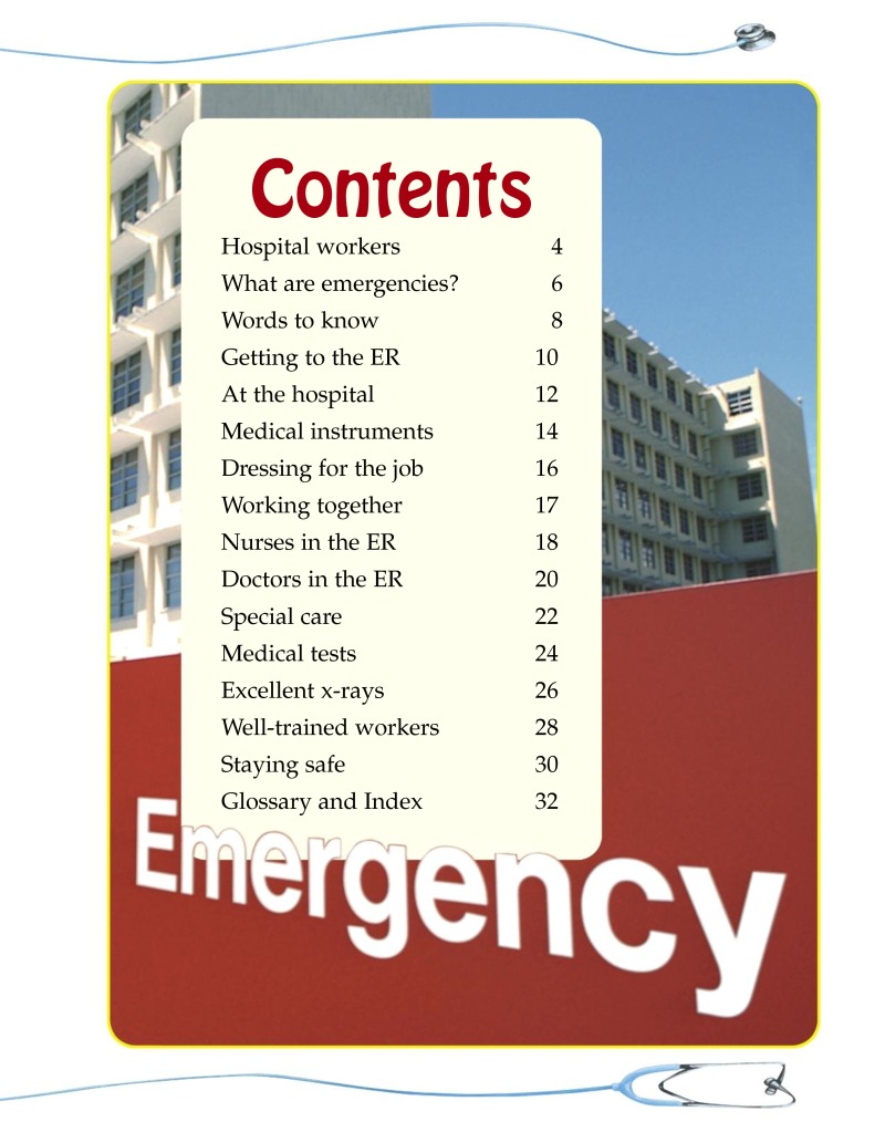 Hospital Workers in the Emergency Room book cover