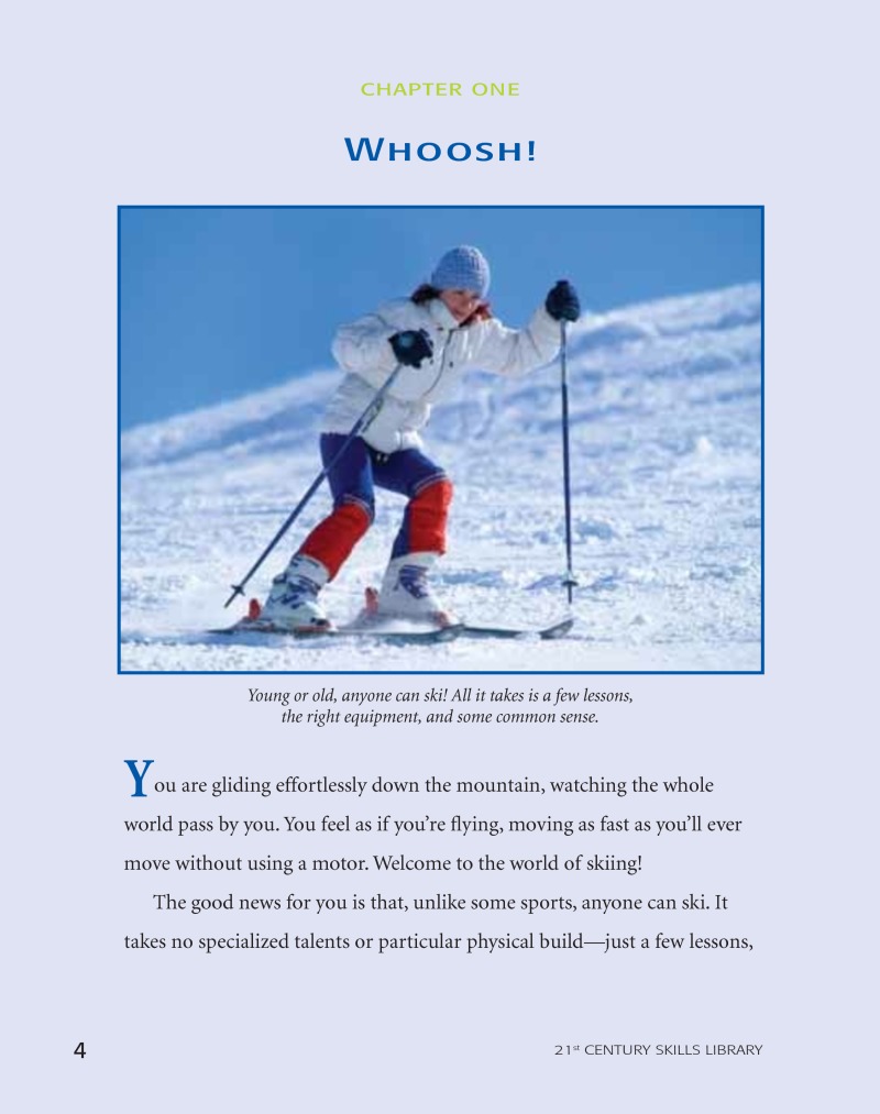 Healthy For Life: Skiing — page 1