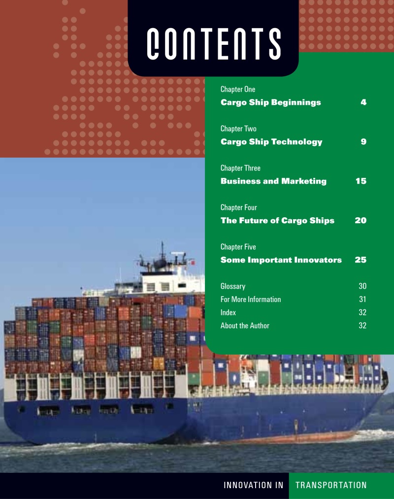 Innovation: Cargo Ships book cover