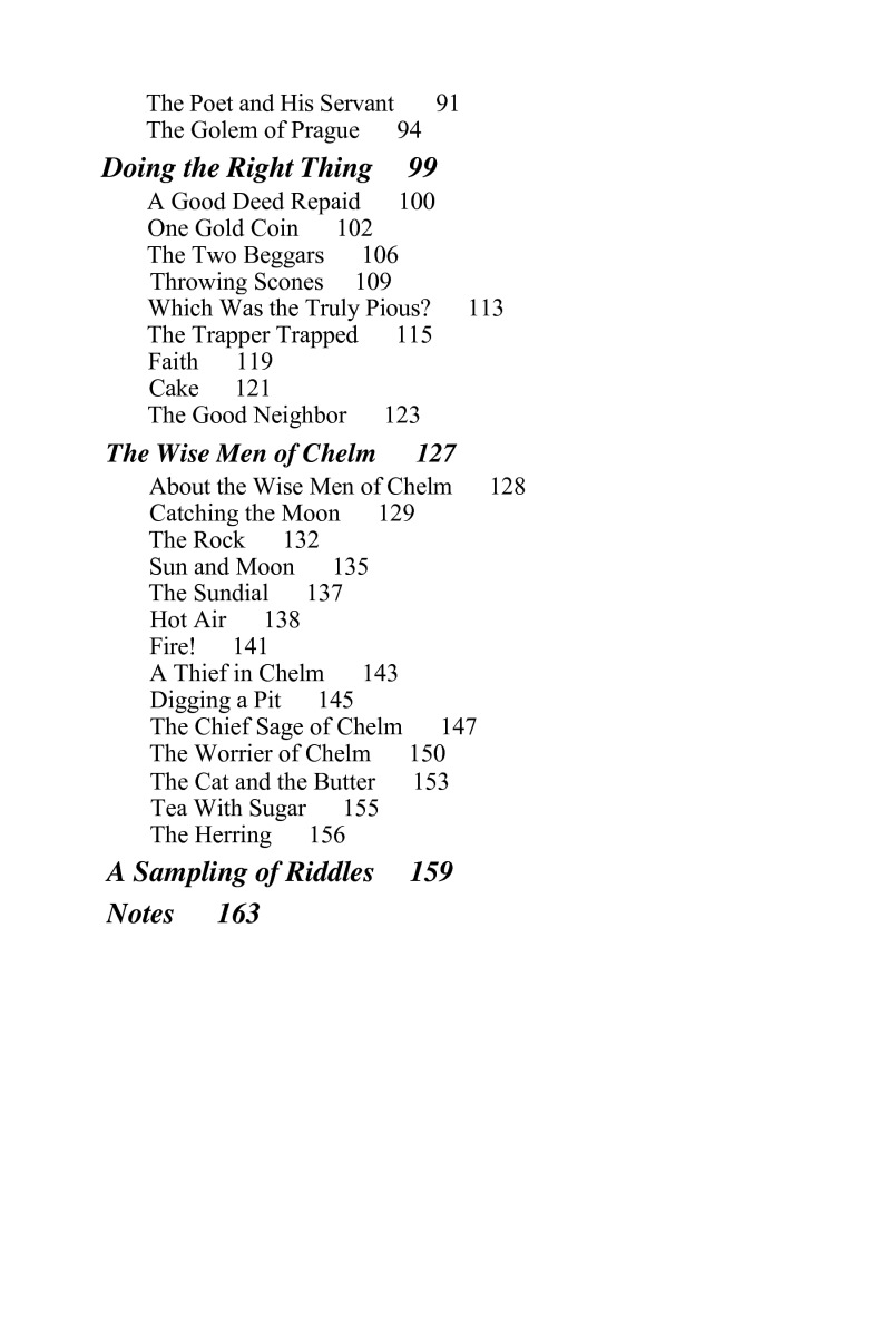 Rachel the Clever and Other Jewish Folktales — page 1
