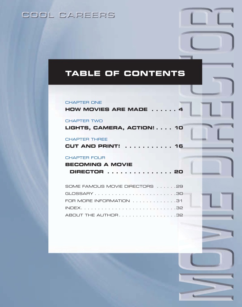 Cool Careers: Movie Director book cover