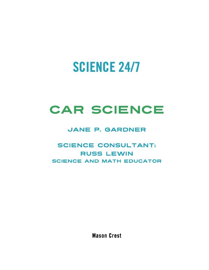 Car Science book cover