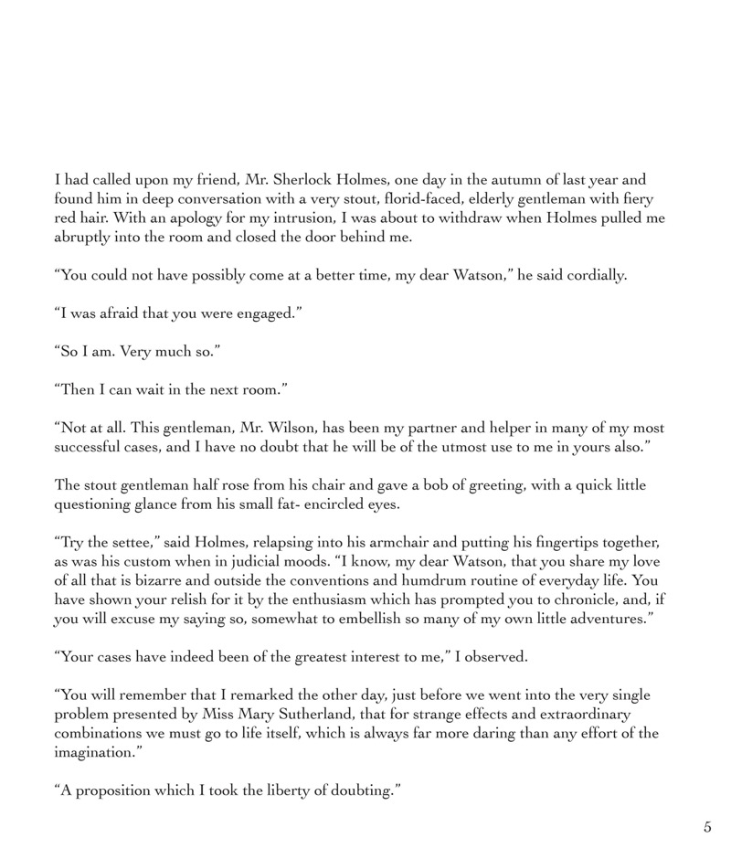 The Red Headed League — page 1