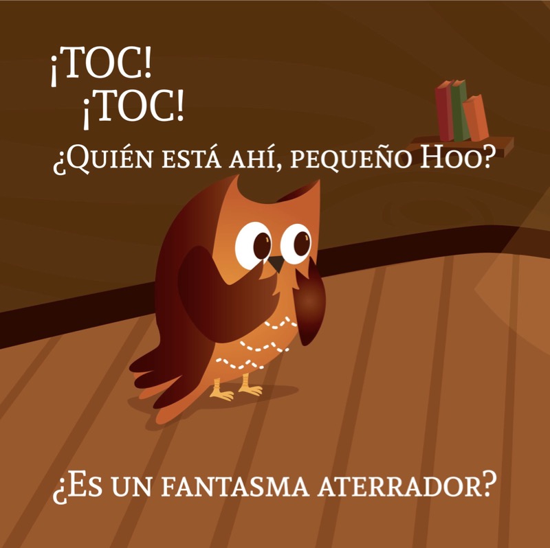 ¿Quién está ahí, Pequeño Hoo?/ Who's there, Little Hoo? — page 1
