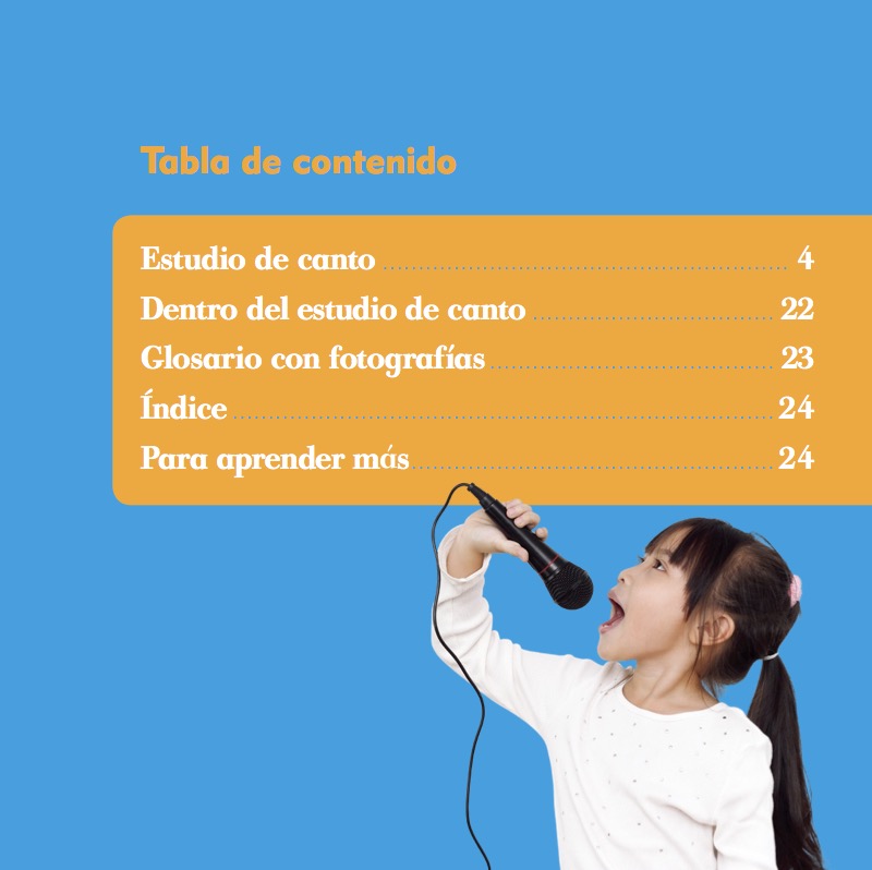 El canto (Singing) book cover