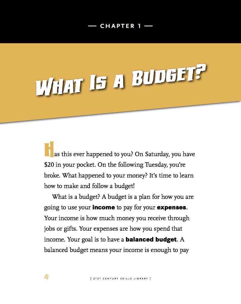 Living on a Budget — page 1
