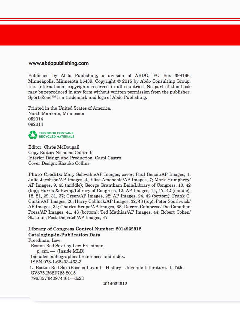 Boston Red Sox — page 1