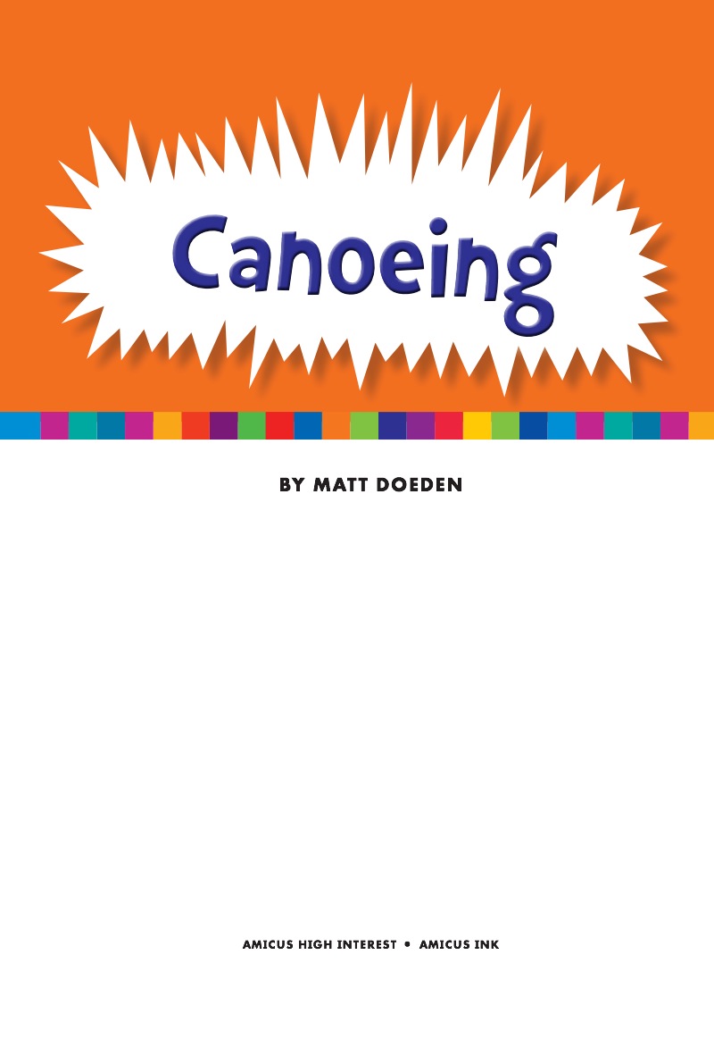 Canoeing book cover