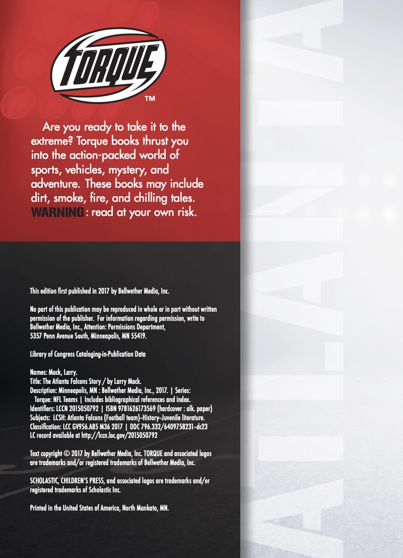 The Atlanta Falcons Story — page 1