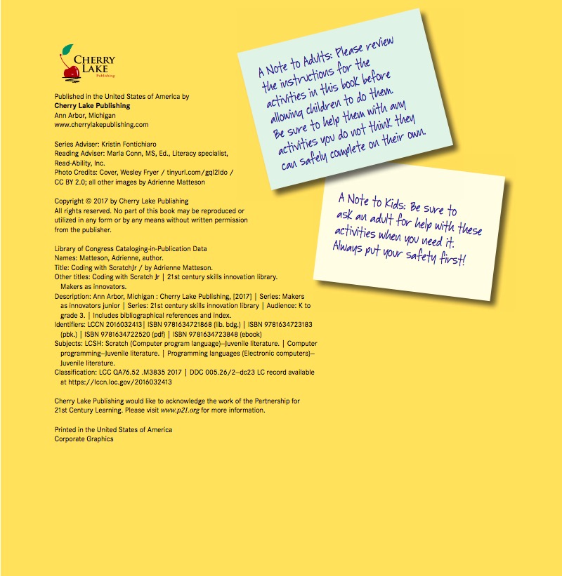 Coding With ScratchJr — page 1