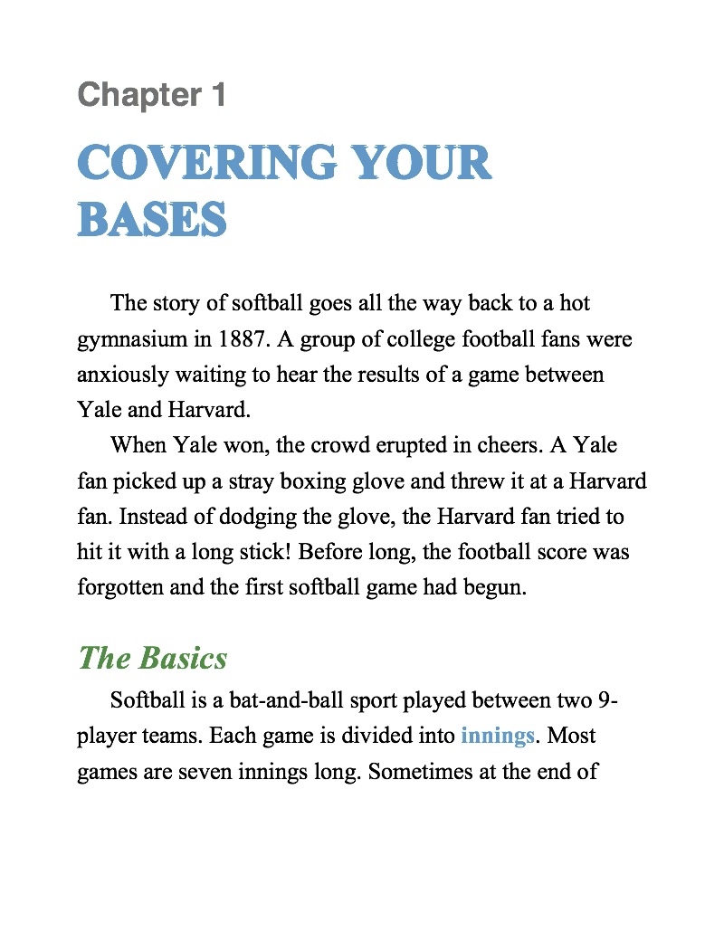 Top Softball Tips — page 1
