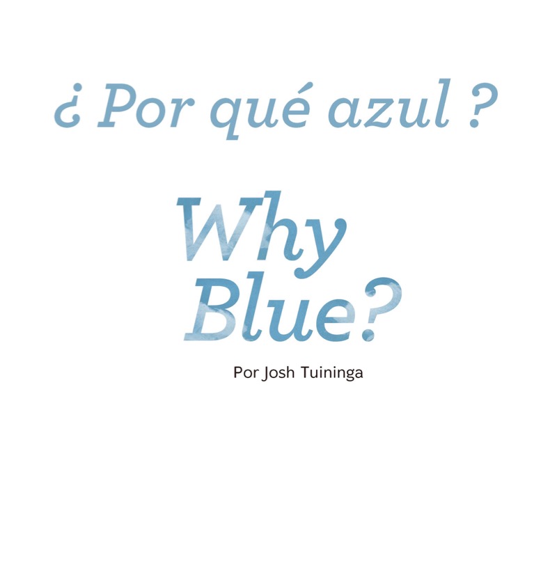 Por qué azul/Why Blue book cover