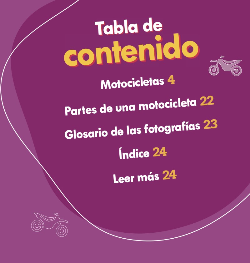 Motocicletas en acción (Motorcycles on the Go) book cover