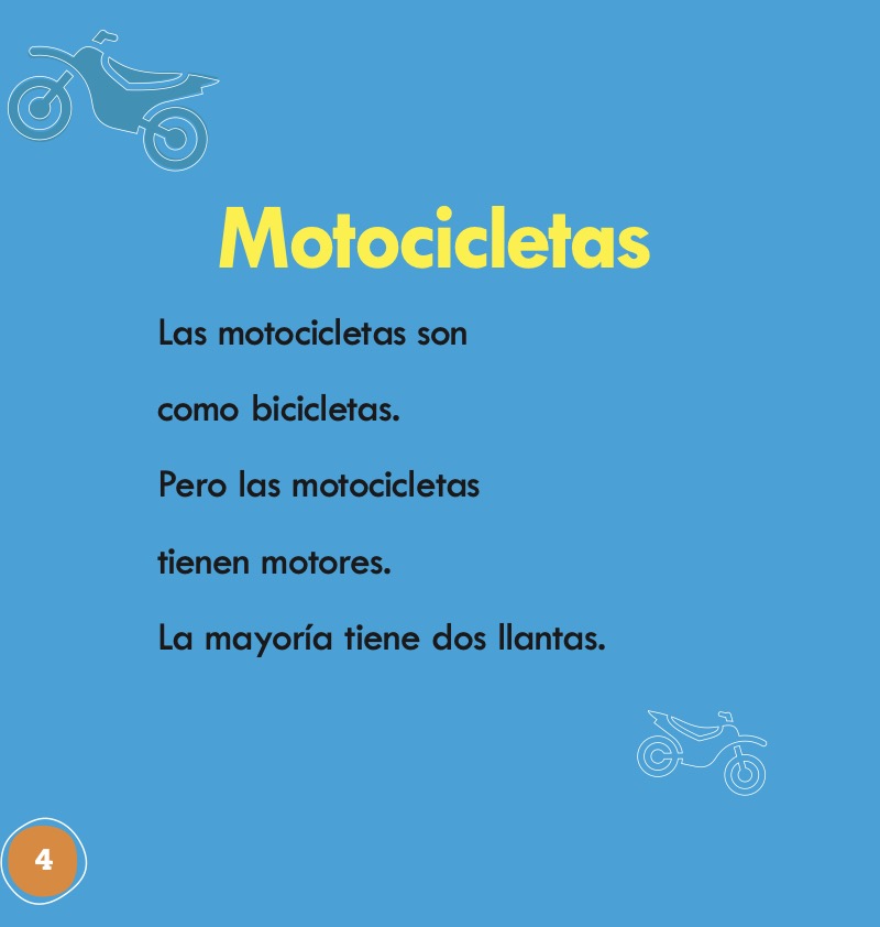 Motocicletas en acción (Motorcycles on the Go) — page 1