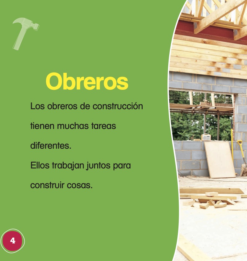 ¡Que vivan los obreros de construcción! (Hooray for Construction Workers!) — page 1