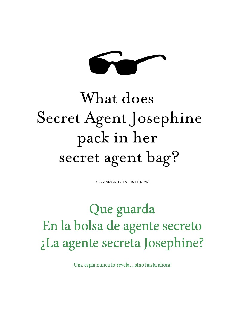 Secret Agent Josephine's Numbers / Números secretos espías de la agente secreta Josephine — page 1