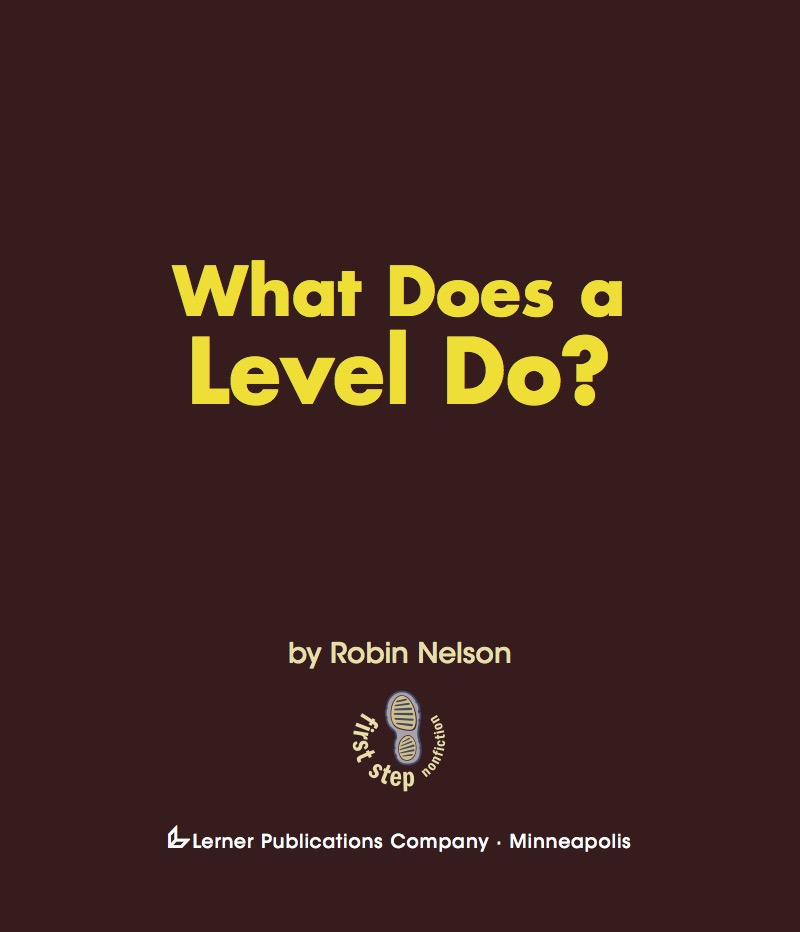 What Does a Level Do? book cover