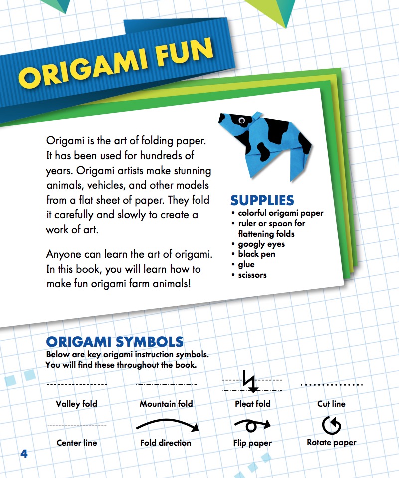 Origami Fun: Farm Animals — page 1