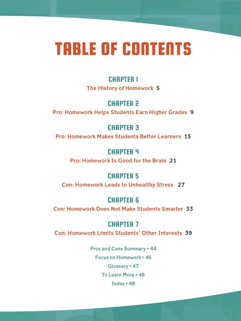 Pros and Cons: The Debate About Homework book cover