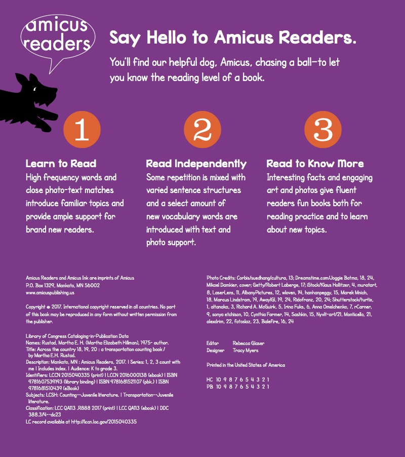 Across the Country 18, 19, 20: A Transportation Counting Book — page 1