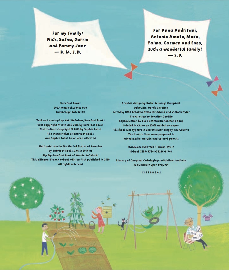 My Big Barefoot Book of French & English Words — page 1