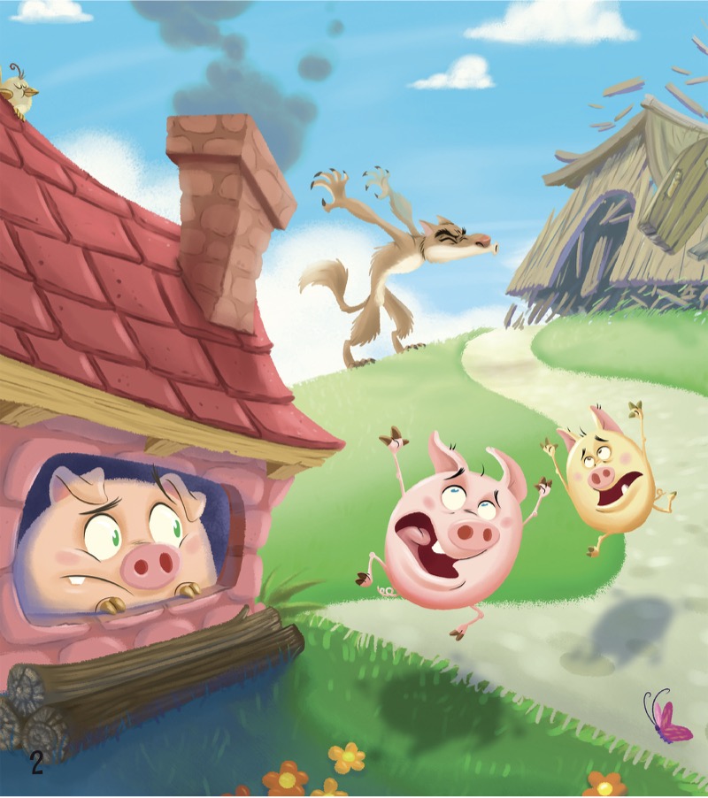 Three Blind Mice Team Up with the Three Little Pigs — page 1