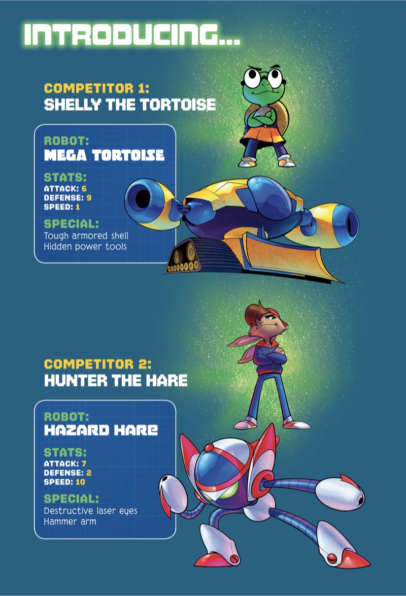 Robo-battle of Mega Tortoise vs. Hazard Hare — page 1