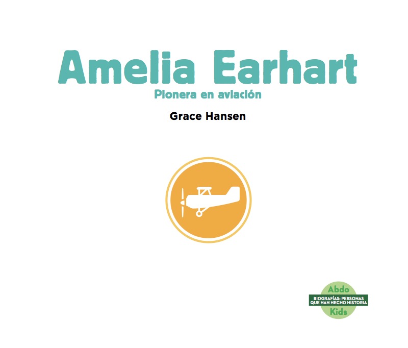 Amelia Earhart: Pionera en aviación book cover