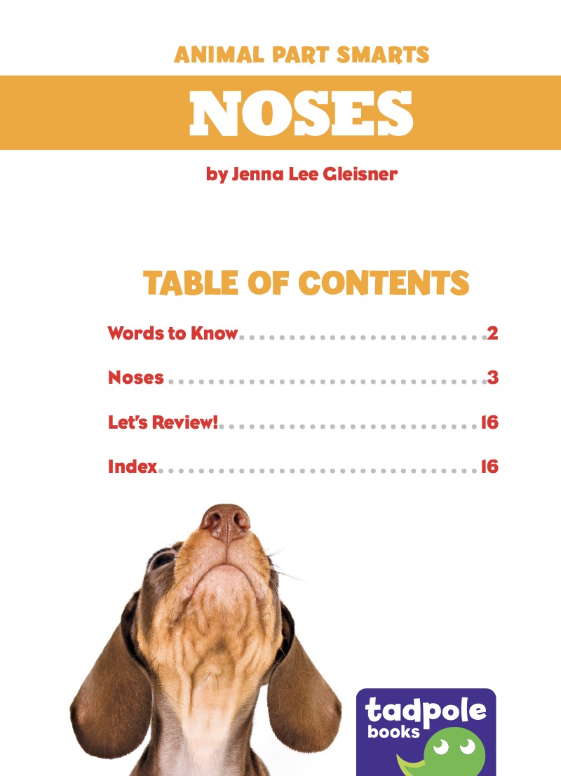 Animal Part Smarts: Noses book cover